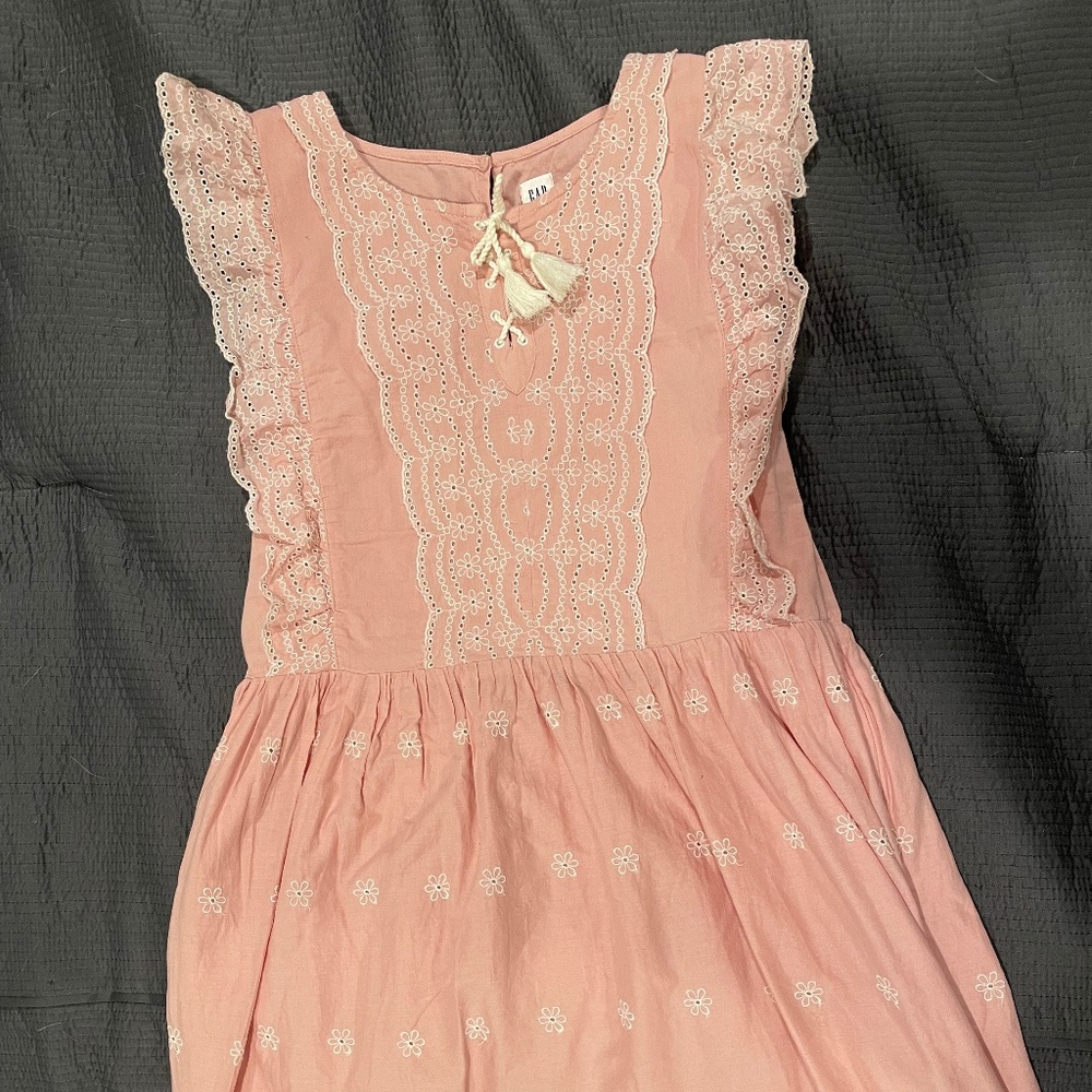 Girls peach summer dress